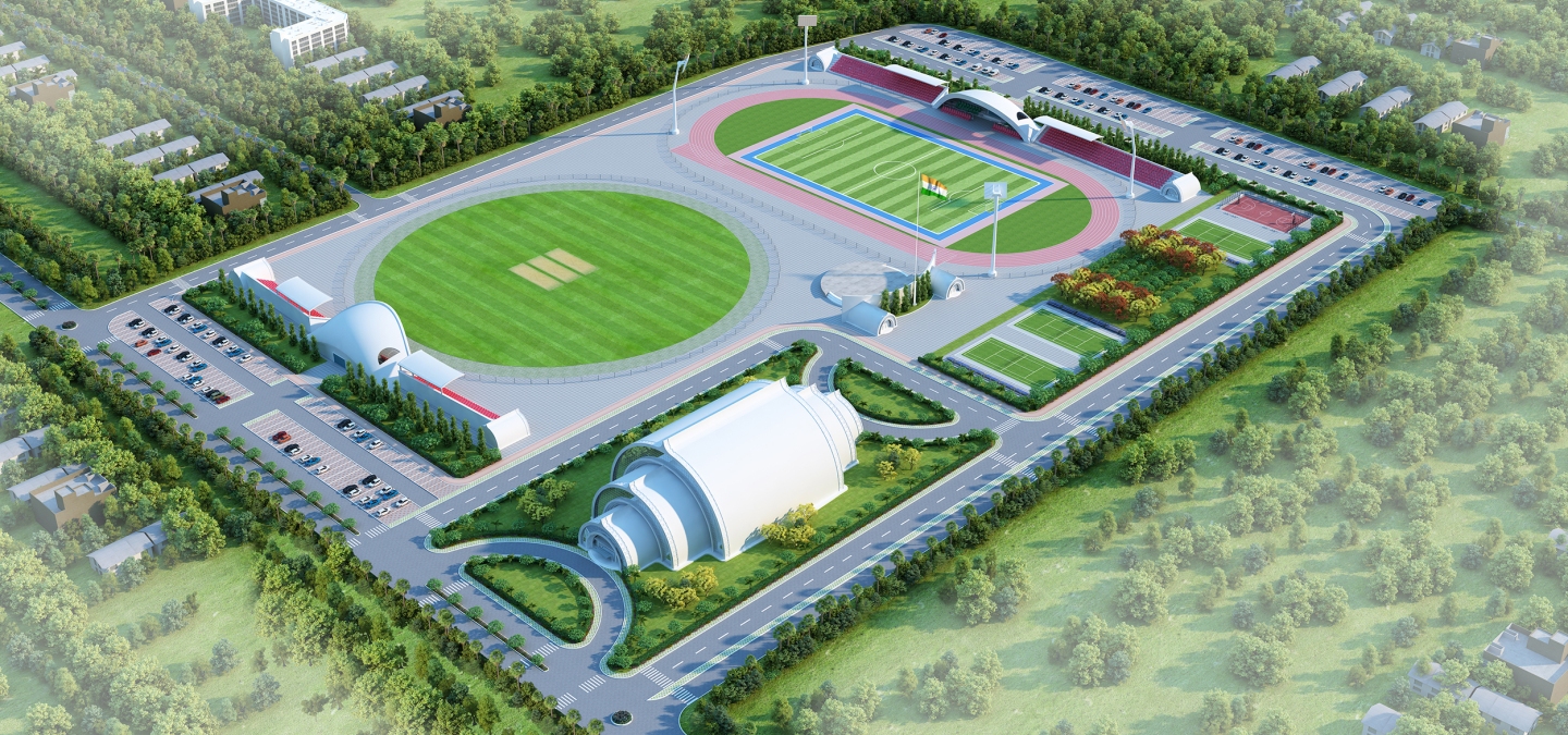 Sports complex at IET, Lucknow – Skyline